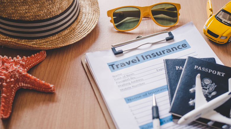 Travel insurance documents