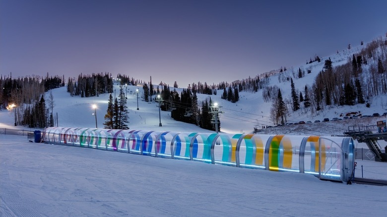 The "Relay (Powder Mountain)" art installation on Powder Mountain.