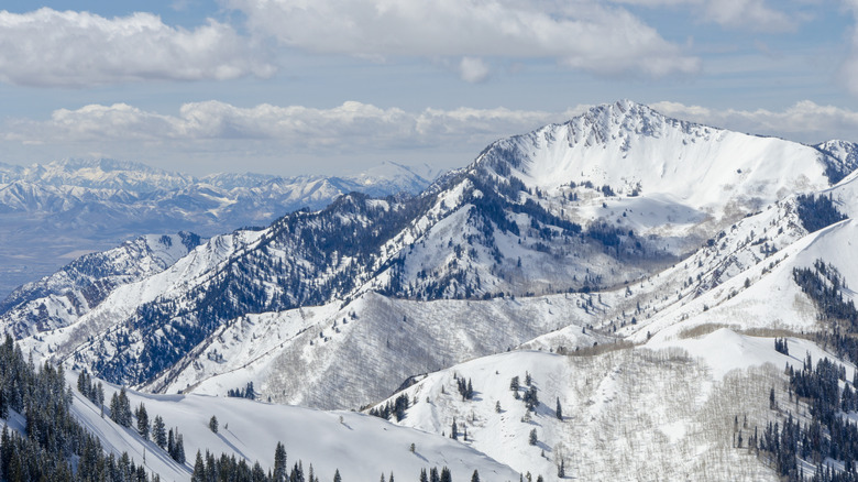 Powder Mountain, in the Wasatch Mountain Range in Utah.