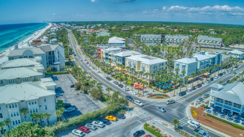 Aerial view of Santa Rosa Beach