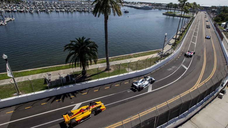 cars racing in St. Petersburg