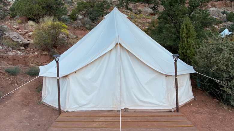 glamping tent in Utah