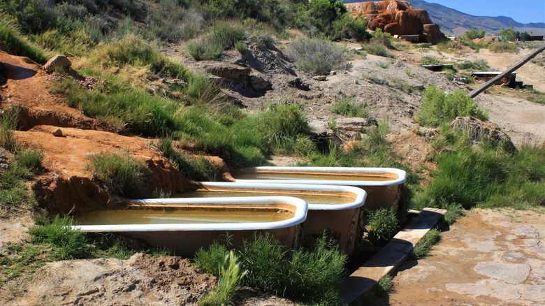 Hot tubs in Utah desert