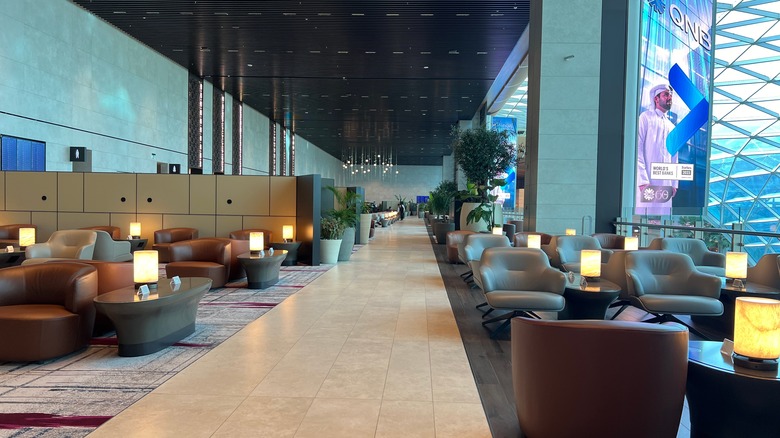 airport lounge in Doha