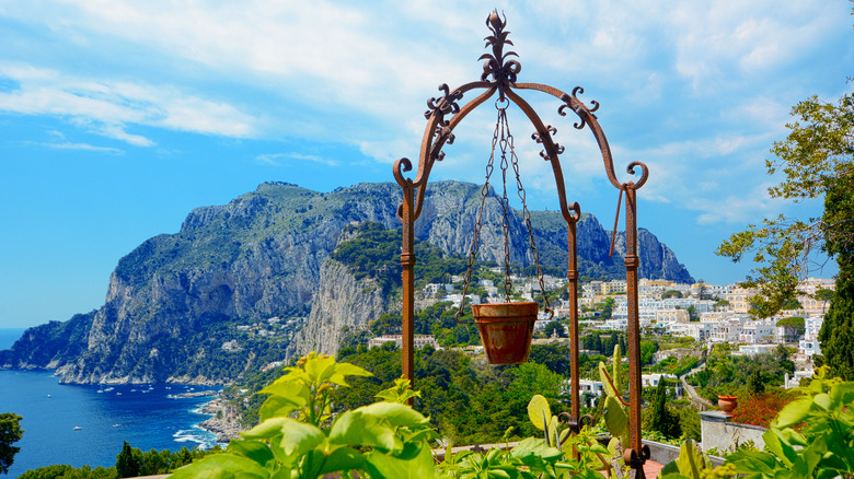 Panoramic view of Capri island