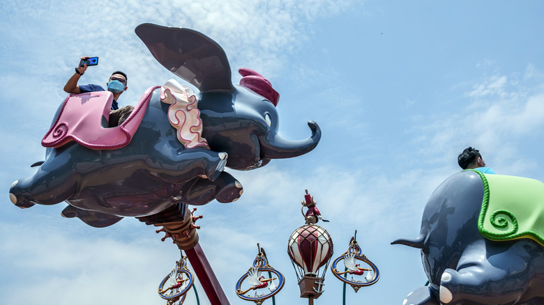 Dumbo ride at Hong Kong Disneyland