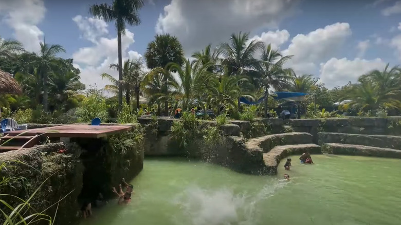 Blue Lagoon Farm water and cabanas