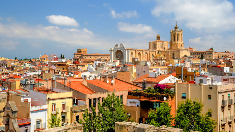 Panoramic view of the Tarragona City Center in Spain