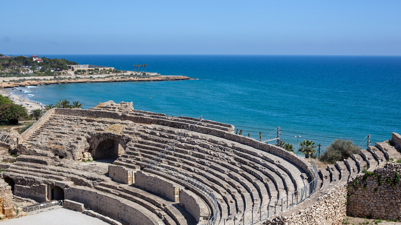 View of a Roman Amphitheater in Tarragona