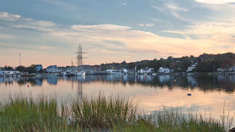 Mystic, Connecticut from the river