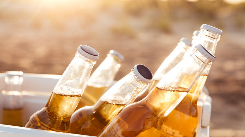 Cooler of beer