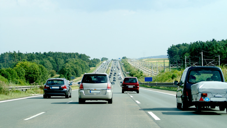 An autobahn in Germany