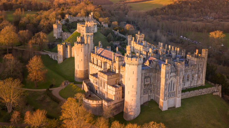 Arundel Castle at sunset