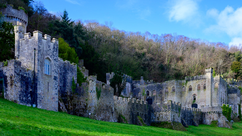 The remains of Gwrych Castle