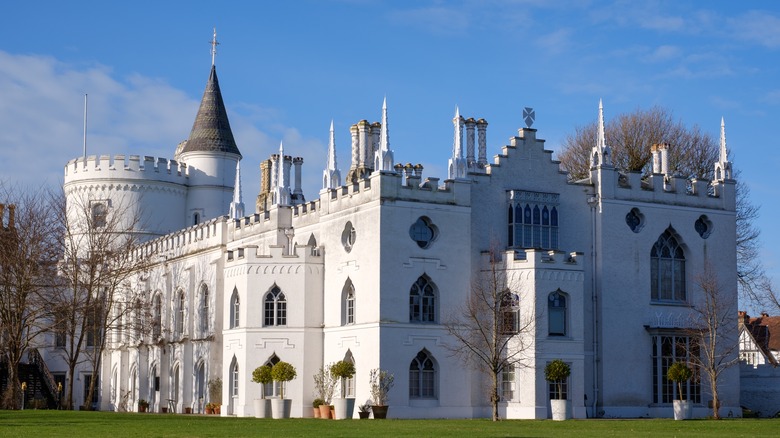 Brightly painted Strawberry Hill House