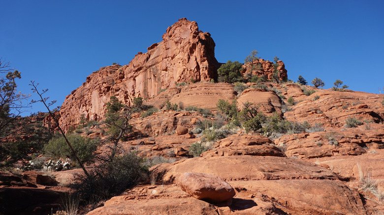 Red rock formation on the Broken Arrow Trail near Sedona, Arizona