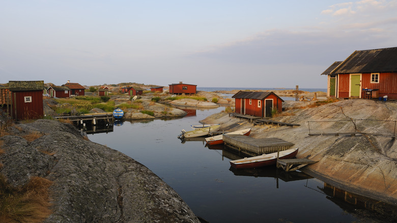 coastal village in the Stockholm Archipelago