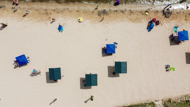 Overhead of Granbury City Beach