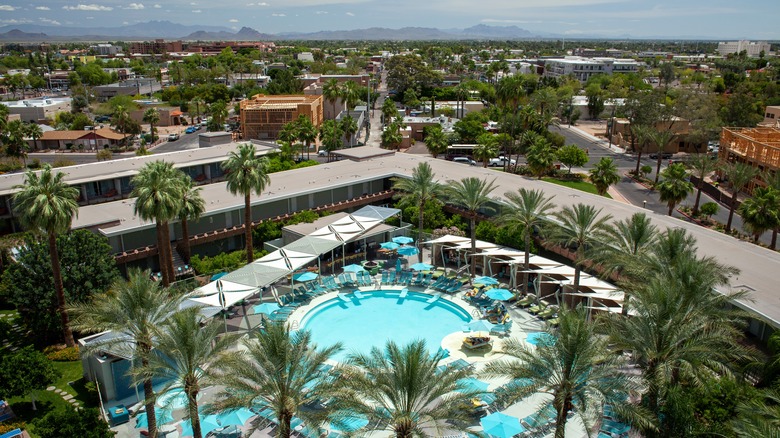 Award-winning pool at Hotel Valley Ho, Scottsdale