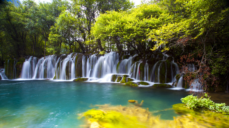 waterfalls at Jiuzhaigou National Park