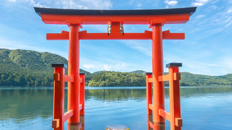 Hakone Shrine Floating Torii Gate