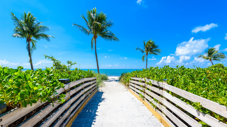 Bridge to Sombrero Beach, Florida