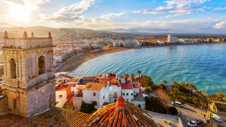 Aerial view of Valencia coast