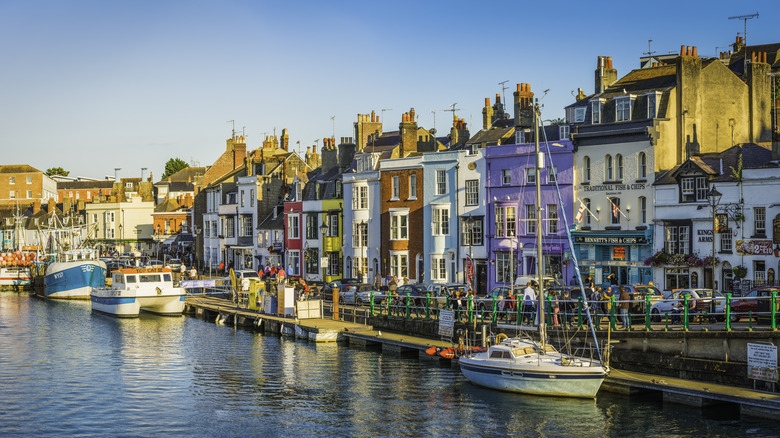 Colorful seaside town