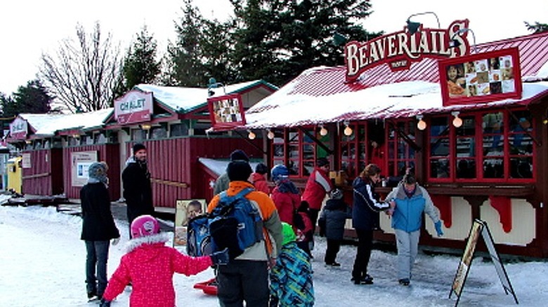 a stall selling beavertail pastries