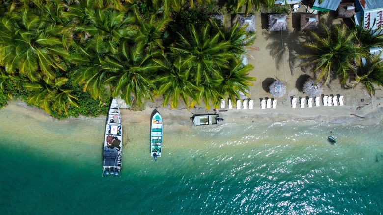 Aerial view of Bocas del Toro