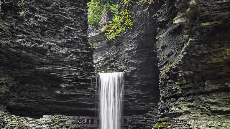 Cascading waterfall