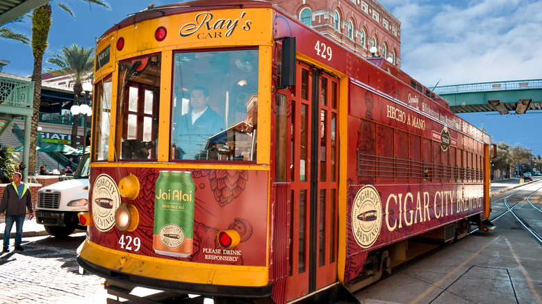 Cigar City Brewing streetcar in Ybor City, Tampa