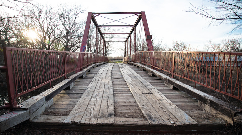 Old Alton Bridge in Denton, Texas