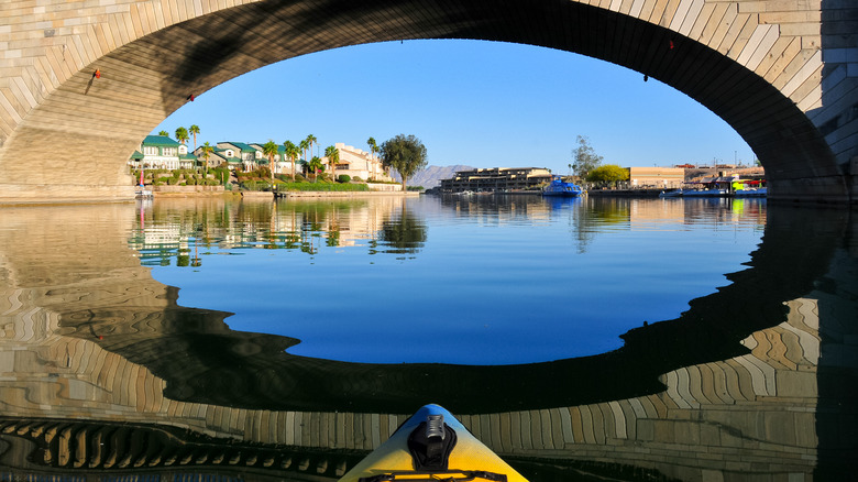 kayaker in Lake Havasu