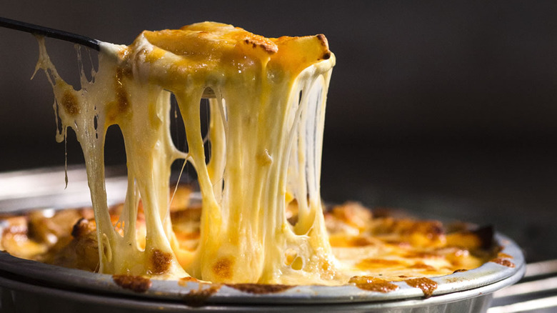 Macaroni and cheese in pan