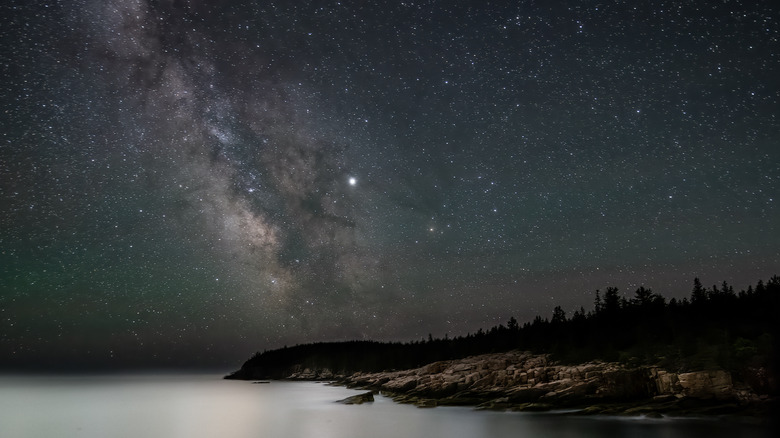 Acadia National Park at night