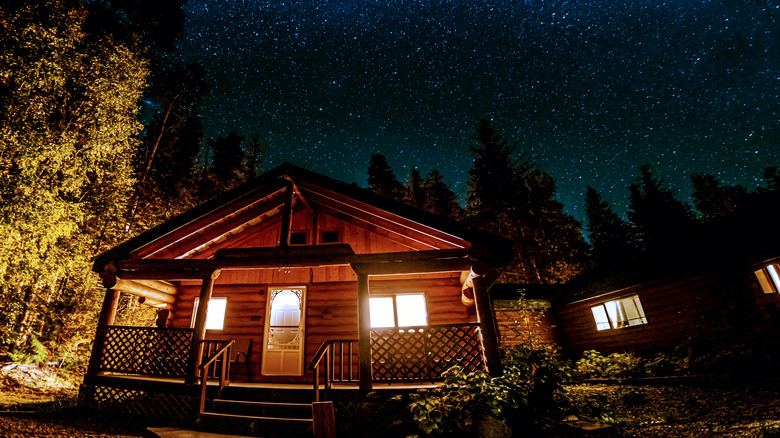 Cabin under the stars