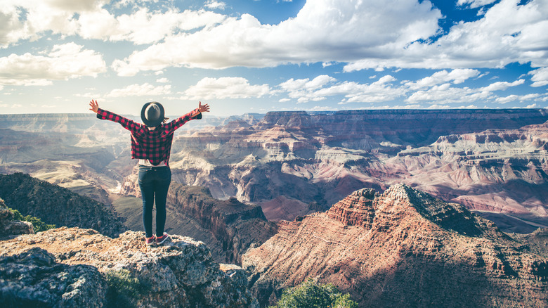 Backpacker in Grand Canyon National Park