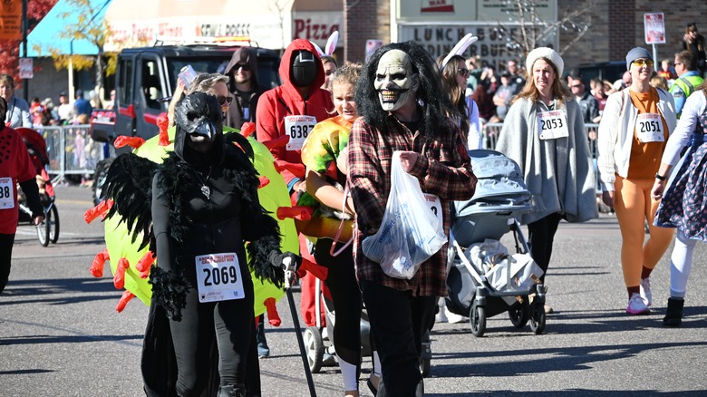 Halloween parade in Anoka, Minnesota