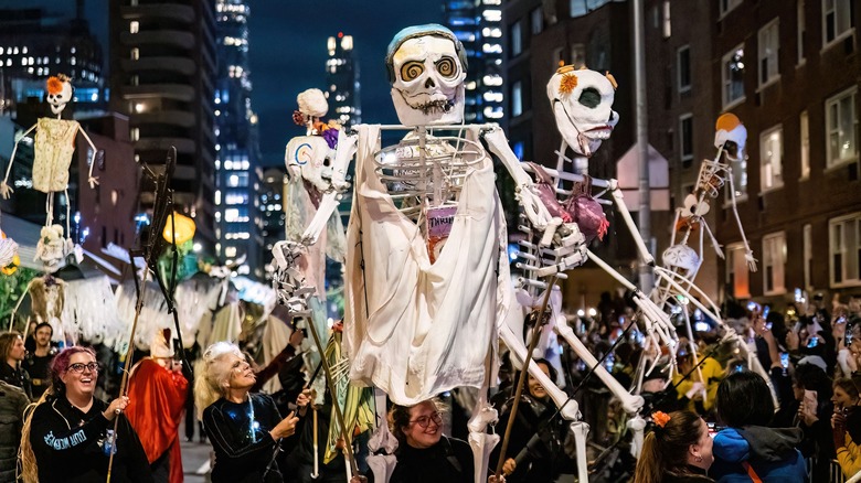 Puppets at Village Halloween Parade