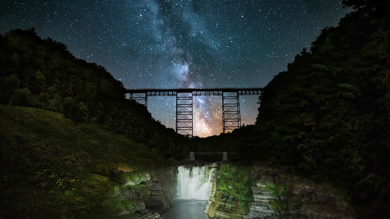 Letchworth Park at night