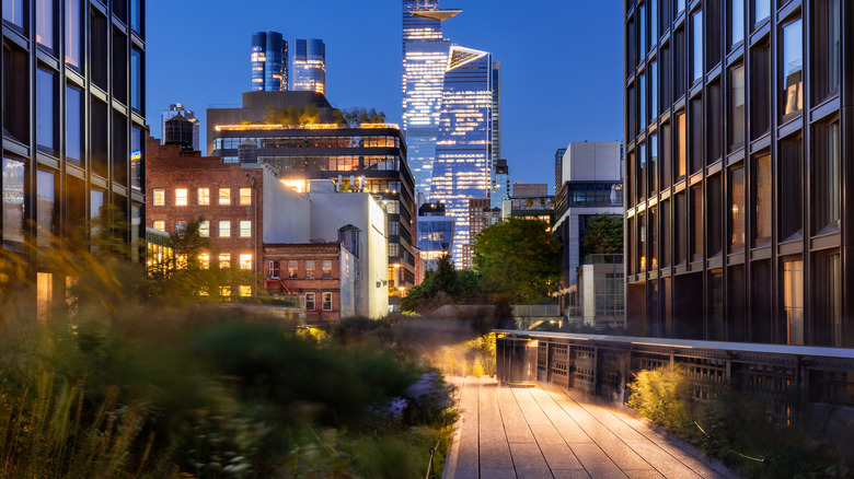The High Line at night