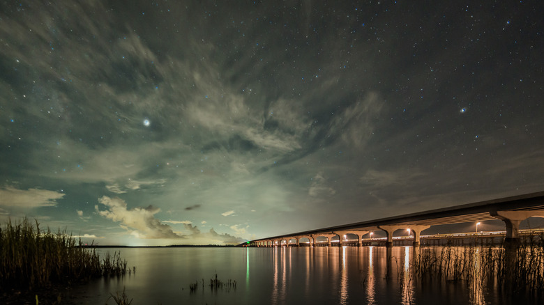 Stars over bridge 