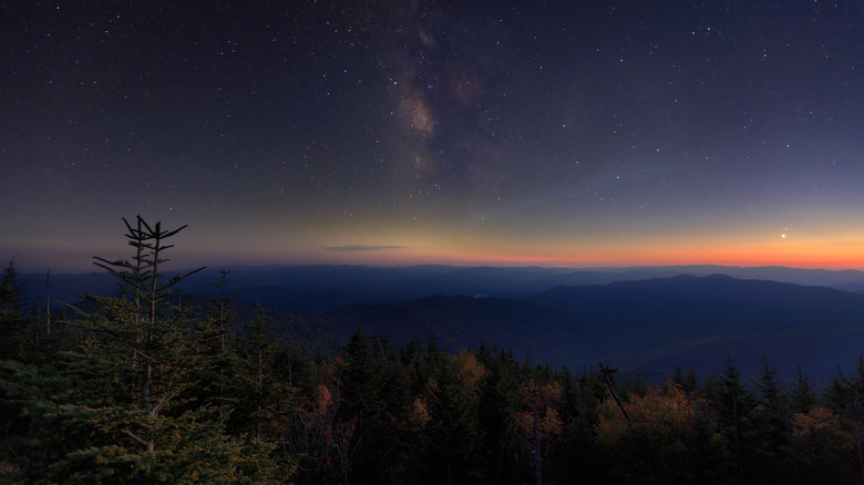 Starry night in the Smoky Mountains