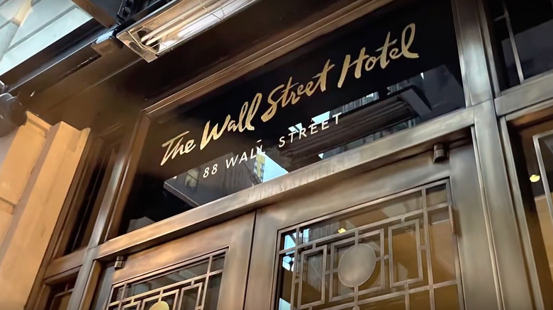 Entrance of Wall Street Hotel