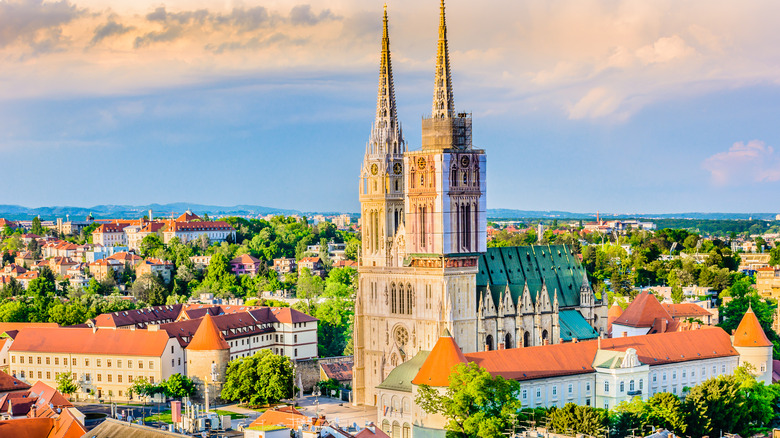 View of zagreb cathedral