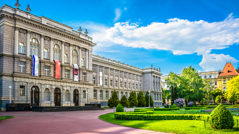 Exterior of mimara museum in zagreb