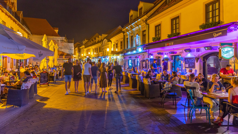 Tkalciceva area at night