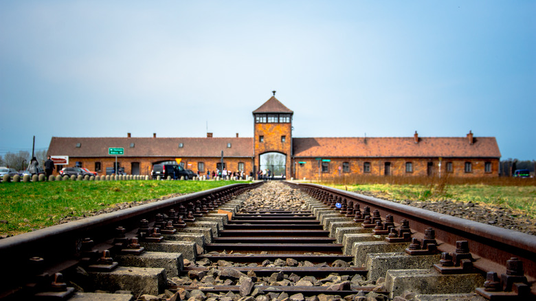 Tracks into Auschwitz Memorial