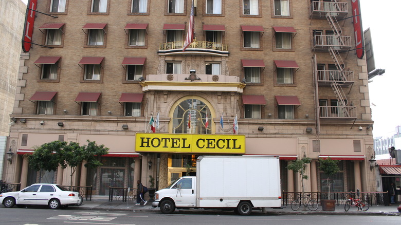 Front view of Cecil Hotel